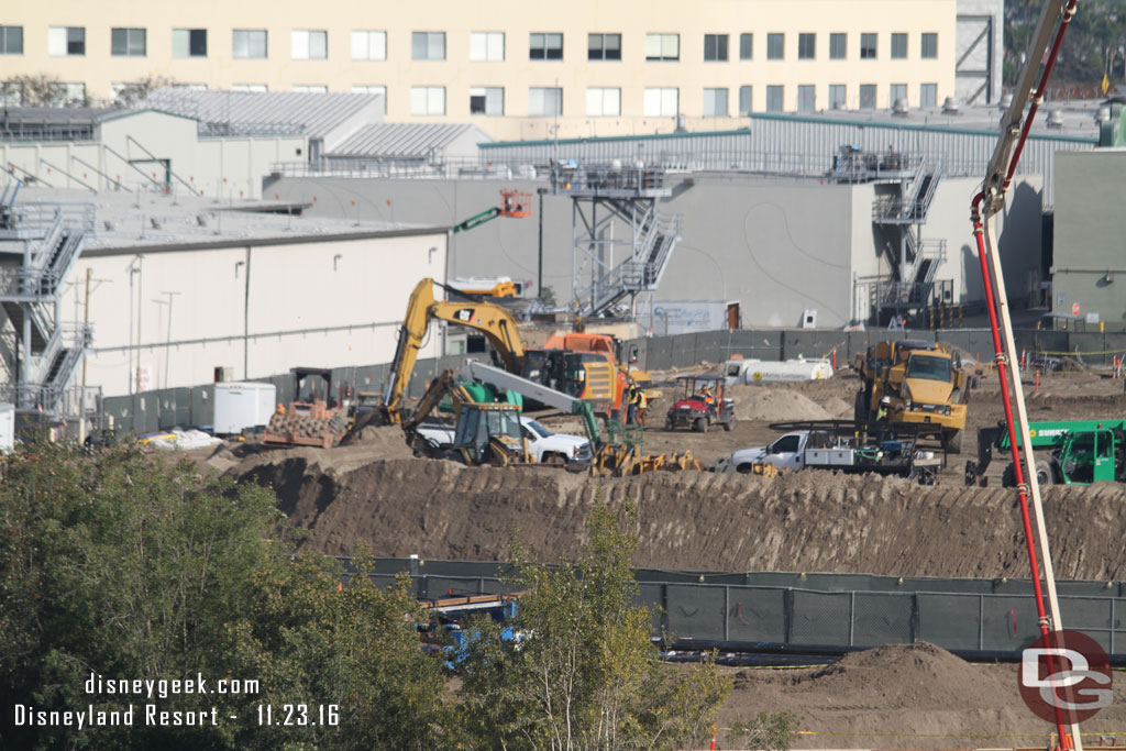 The mound of dirt is almost gone now.