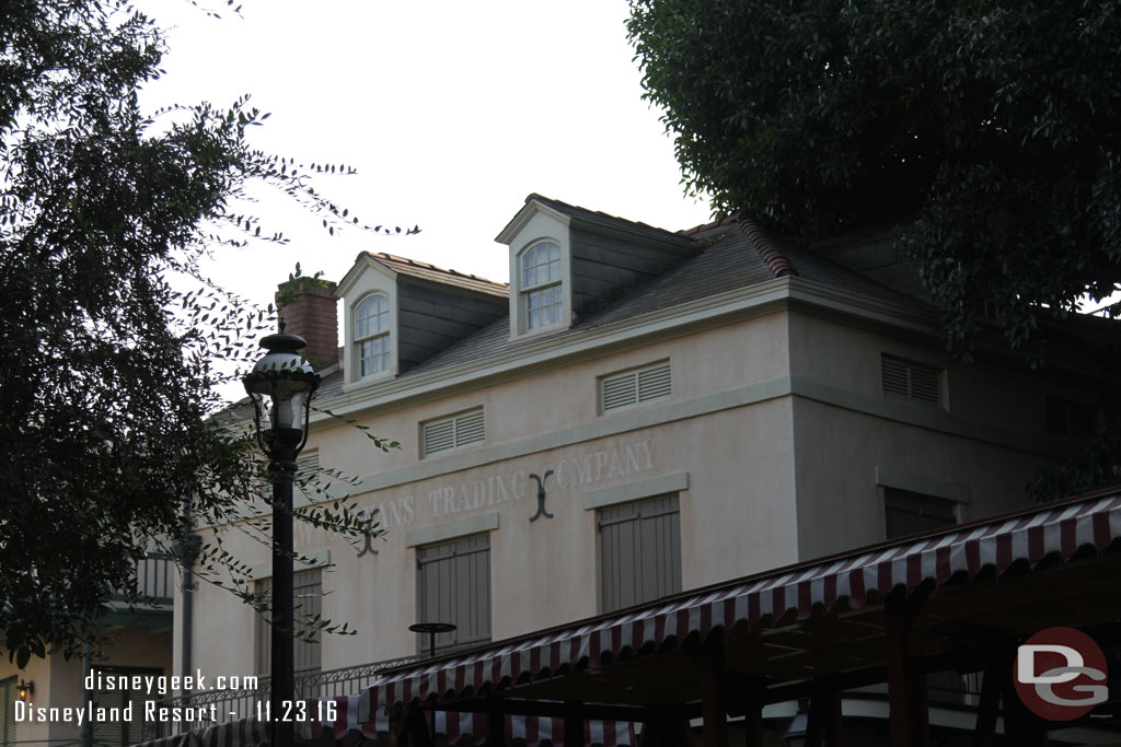 The renovation work in New Orleans Square has wrapped up.