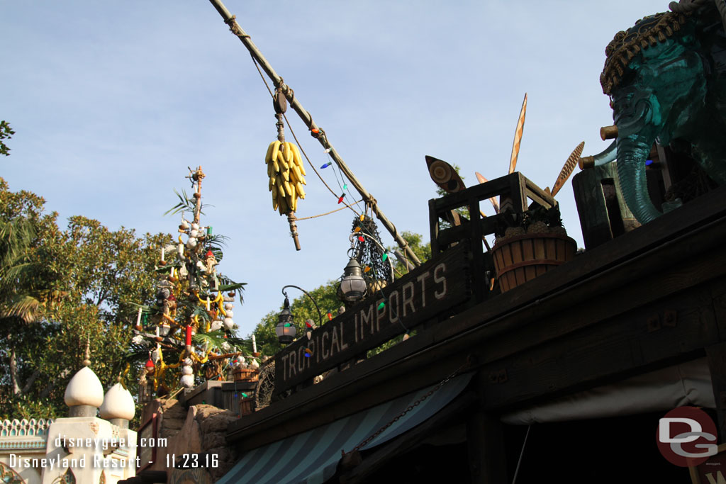 Christmas decorations at Tropical Imports