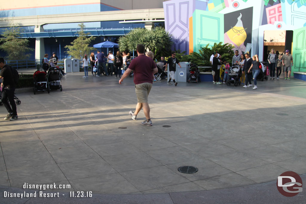 Where the stage used to be and before that a fountain.  Now just a bare patch of concrete.