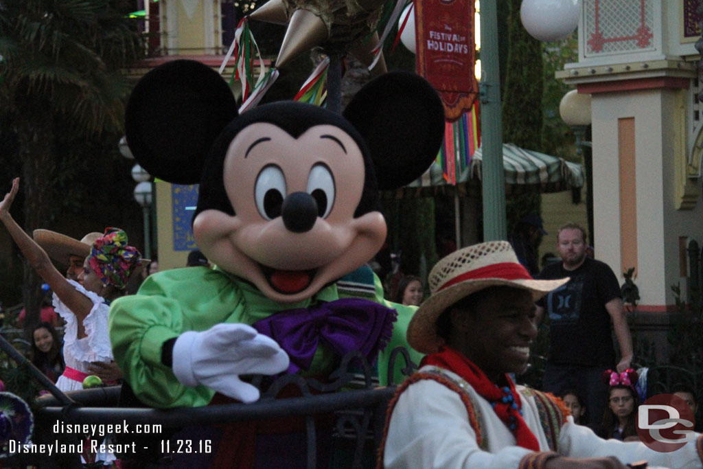 One change is the updated Mickey and Minnie characters this year.