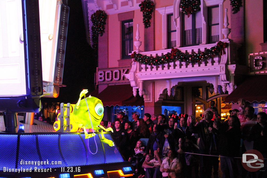 Mike on the back of the float.