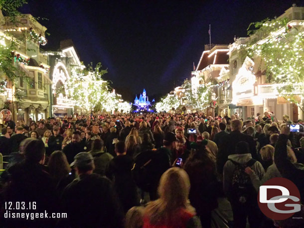 Main Street USA after the performance.