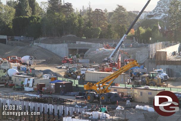 Continuing to the right a look at the Fantasyland entrance tunnel to Star Wars.