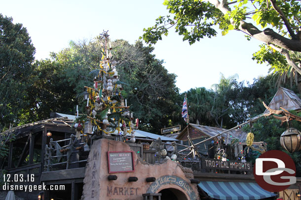 First attraction of the day for me, the Jingle Cruise.  Wait time was only a couple minutes.