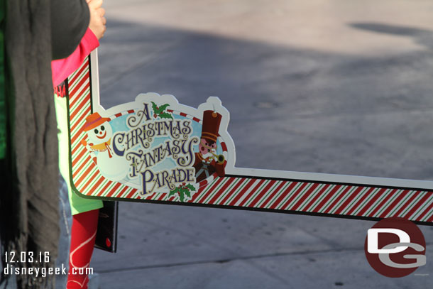 One was for small world the other the Christmas Parade.