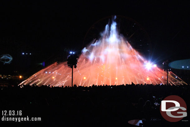 Show time for World of Color - Season of Light.