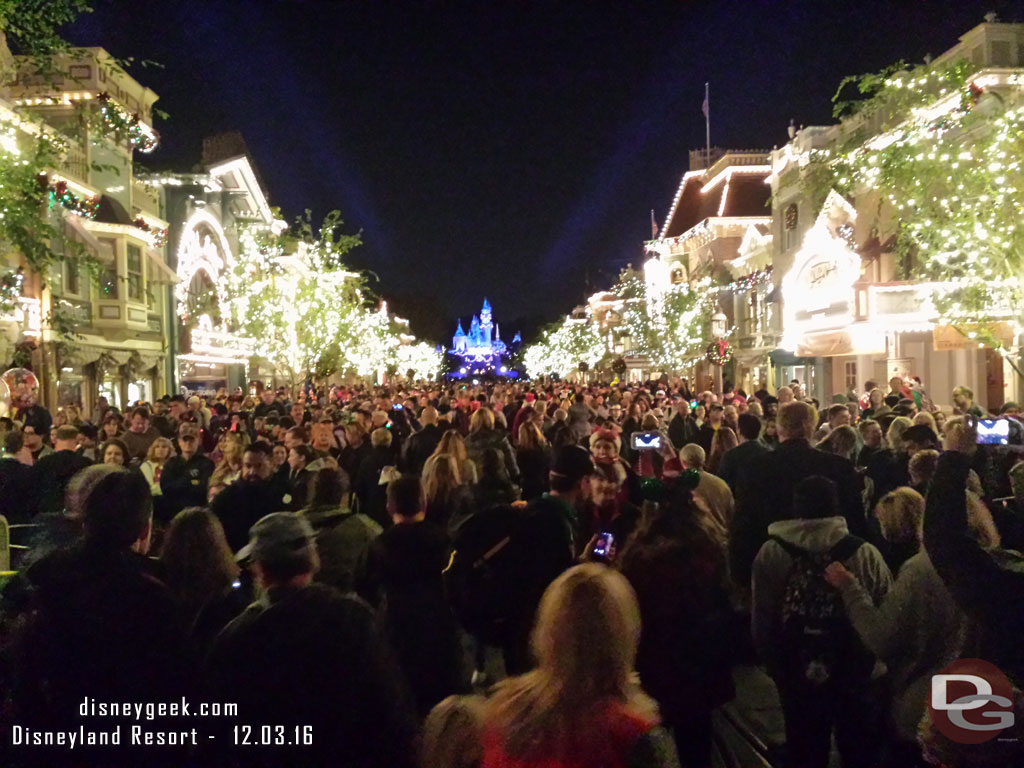 Main Street USA after the performance.