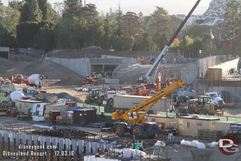 Continuing to the right a look at the Fantasyland entrance tunnel to Star Wars.