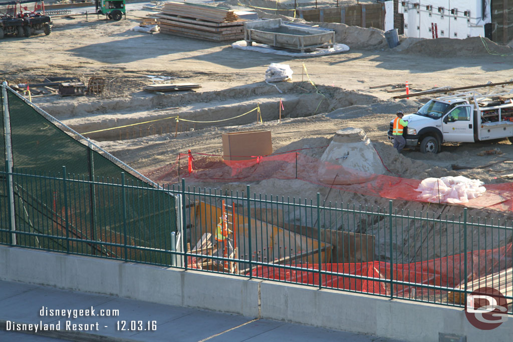 The hole is still open nearest the tram route.