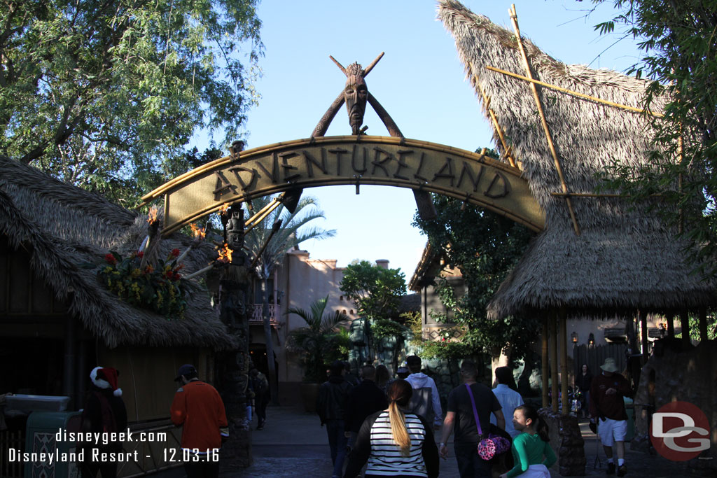 Making my way to Adventureland.