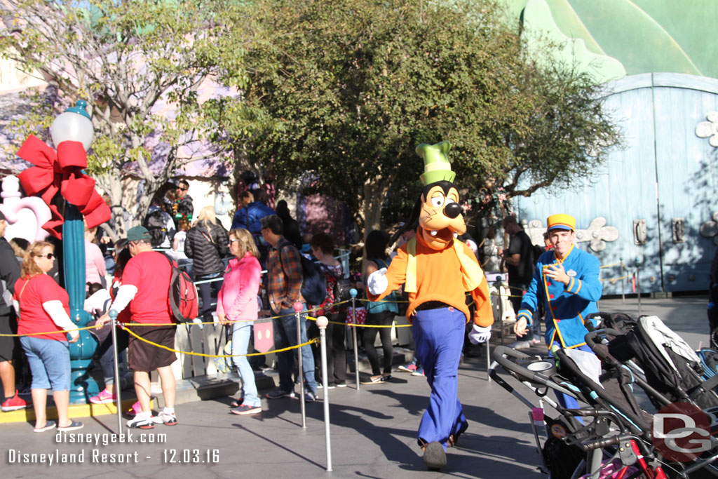 Goofy out for a stroll