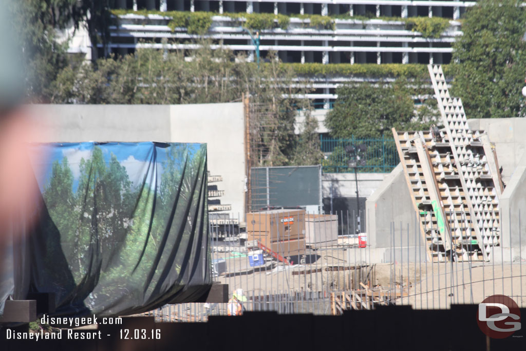 Looks like another section of wall is taking shape near the Hungry Bear.