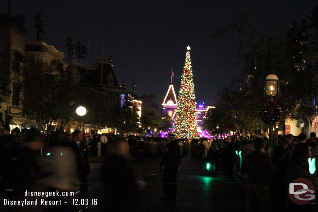 Walked by Main Street just as the Candlelight Procession had entered the street and were approaching Town Square.