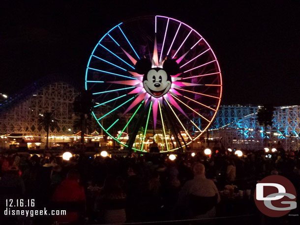 Found a spot for World of Color Season of Light in the blue section.