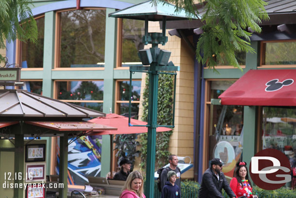 Still no banners in Downtown Disney.