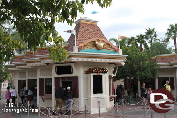 No lines at the ticket booths this afternoon.