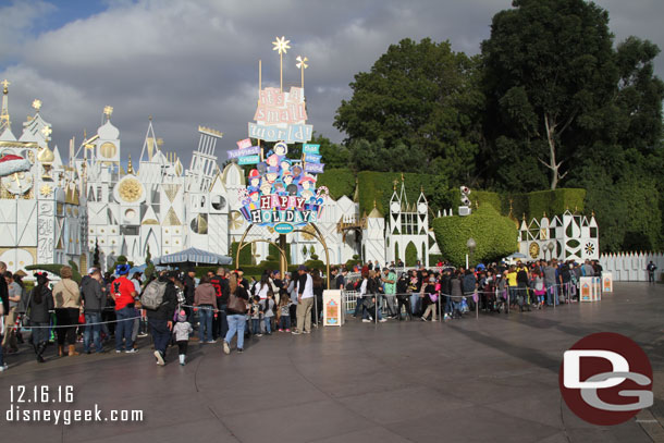 The line as we left the area was at 30 minutes and growing.