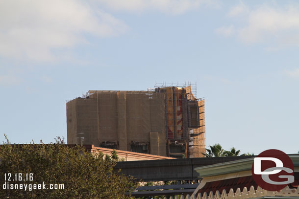 On my way back to DCA.  Tower of Terror from the Esplanade.