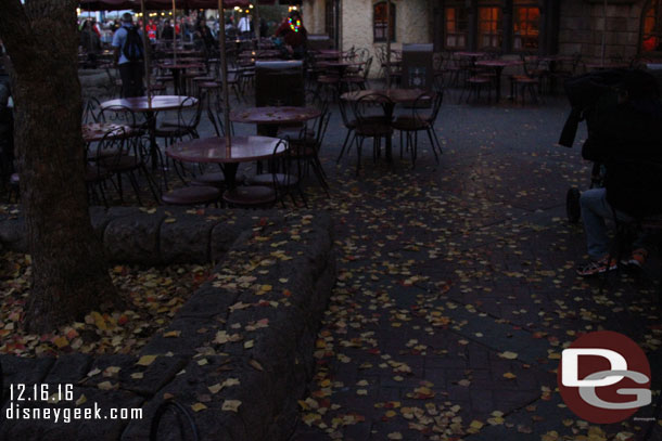 It was really looking like Fall in Fantasyland with a lot of leaves on the ground.