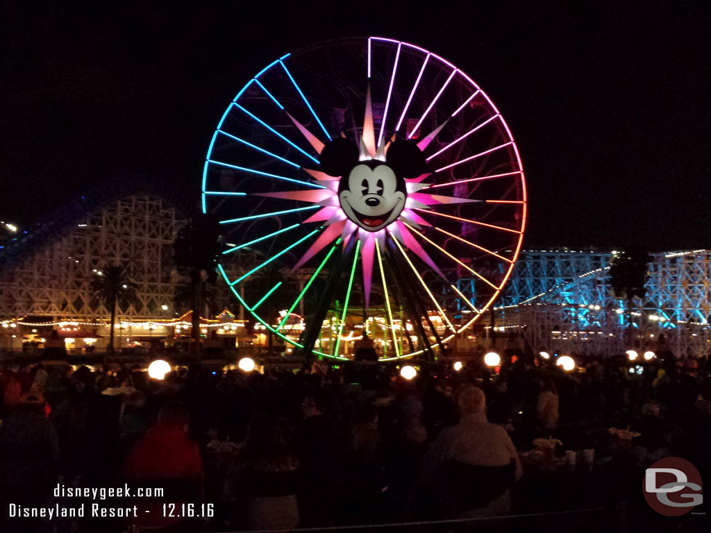 Found a spot for World of Color Season of Light in the blue section.