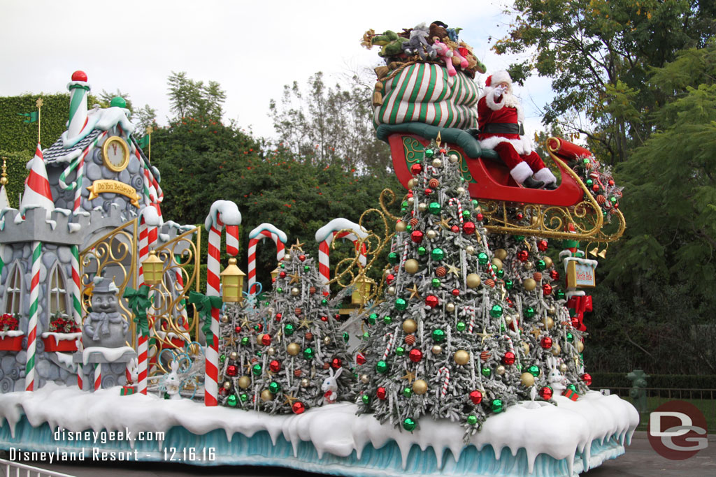 Santa closing out the parade.