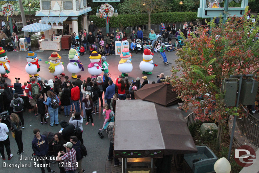 The skiers and snowflake skaters were part of the second parade.