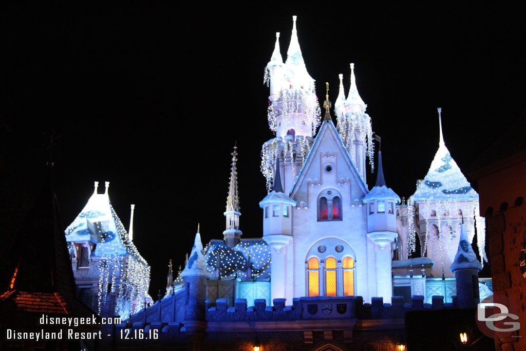 The backside of Sleeping Beauty Castle.