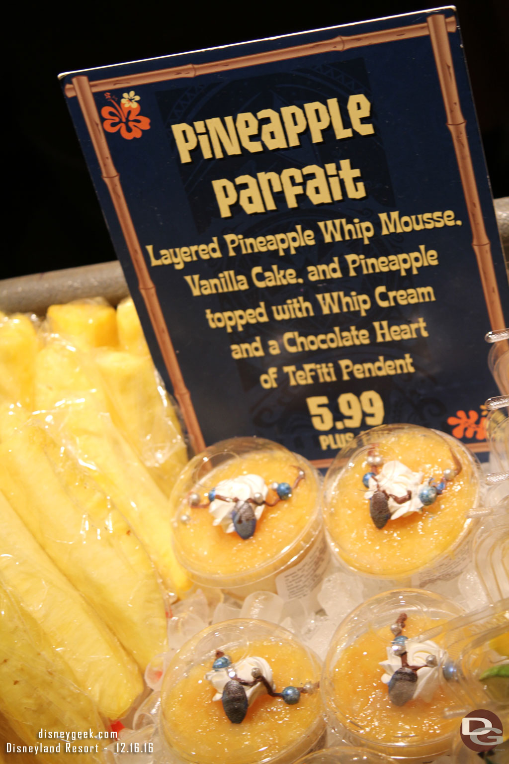 A Pinapple Parfait at Tropical Imports