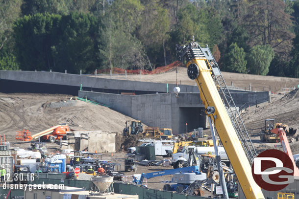 On the right is the entrance tunnel from Fantasyland.