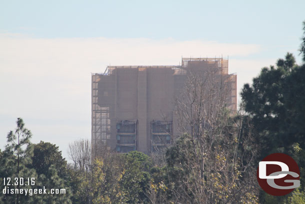 Tower of Terror is fully covered again.