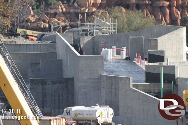 Looks like they are sealing the roof of the marina.  Wonder if dirt/landscaping will go on top?  I assumed it would be rock work.