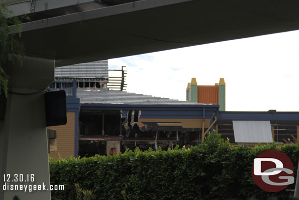 Demolition work on the former House of Blues, future Splitsville continues.