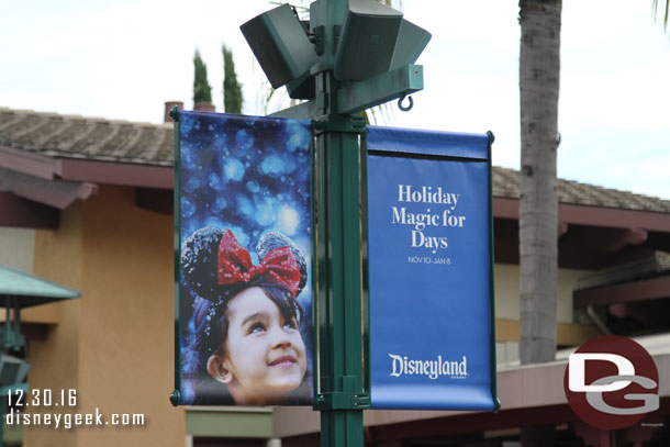 Holiday Banners up in Downtown Disney (they had not been on my previous trips).