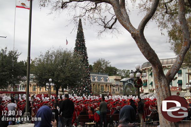 The band we saw backstage reached Town Square the same time I did.