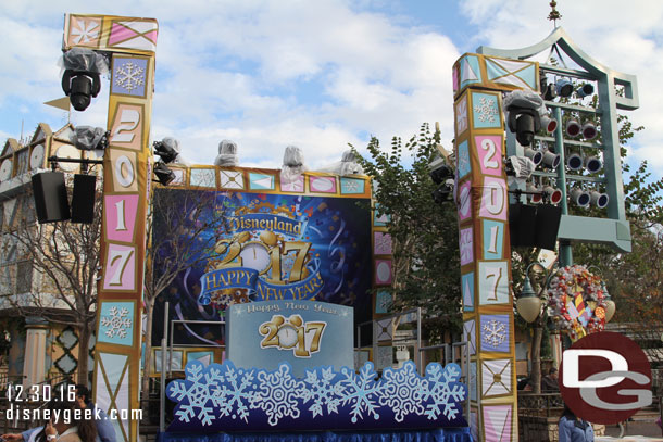 Another New Years Eve stage set up in the Small World Mall area.