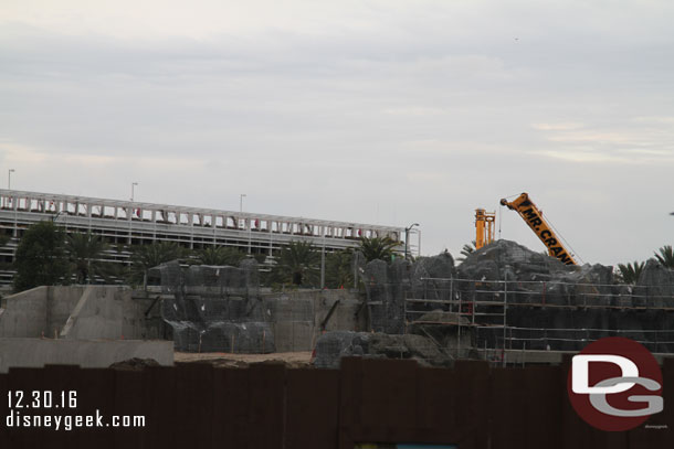 Another look at the work from the Splash Mountain bridge.