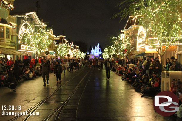 Over to Disneyland.  I assumed they were going to cancel Paint the Night, but as I entered they made the announcement that it was starting in a couple minutes.