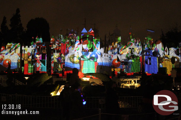 The projection show for Small World Holiday.