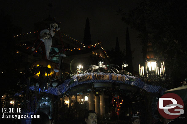 Then headed for the Haunted Mansion Holiday.