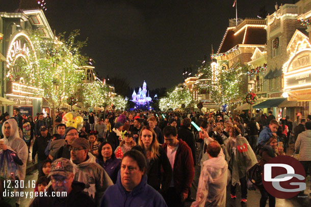 Looking up Main Street as the lights came back on.