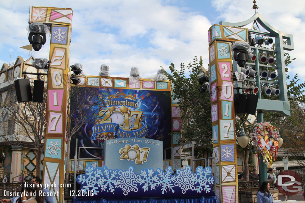 Another New Years Eve stage set up in the Small World Mall area.