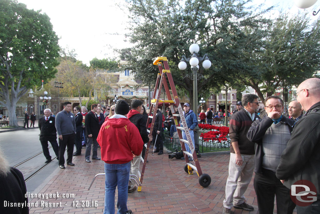 In Town Square they were setting up for a Pep Rally by the Spirit of Troy, the University of Southern California Trojan Marching Band.