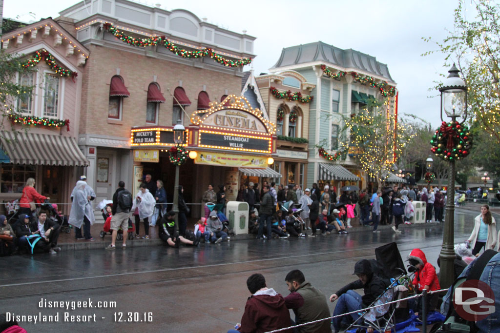 The Main Street lights came on 