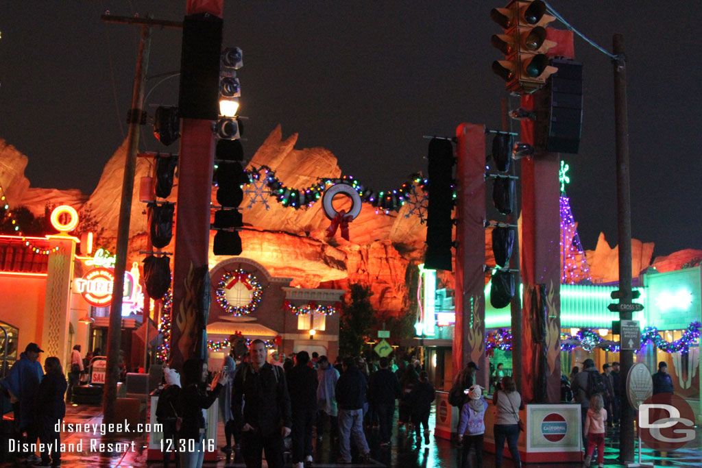 Lights and assuming a stage will be added in the middle of the street.