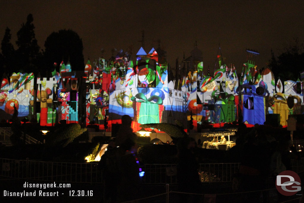 The projection show for Small World Holiday.