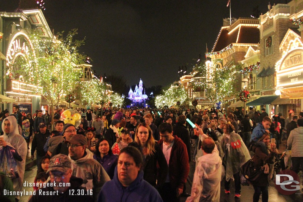 Looking up Main Street as the lights came back on.