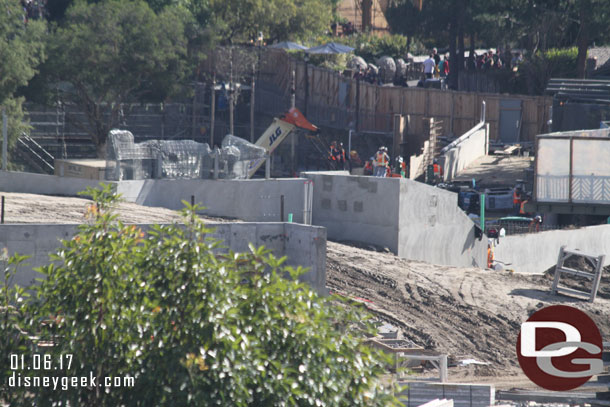 Here you can see the new walkway near the Hungry Bear.