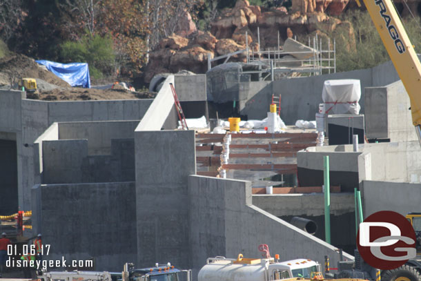 Work continues on sealing the marina structure.