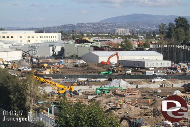 Looks like some site preparations on the far lot, where the large mound of dirt was.